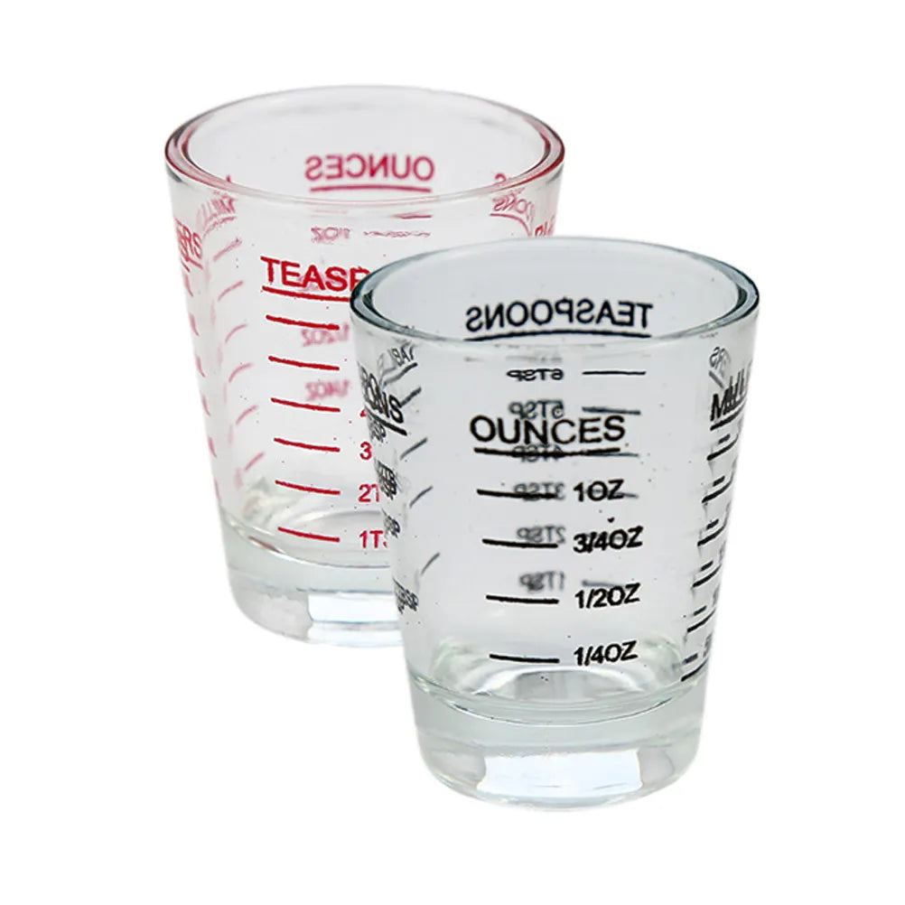 30ml Heavyweight Glass Measuring Cup – Bar, Baking & Kitchen Glass Measuring Cup Richie's Black