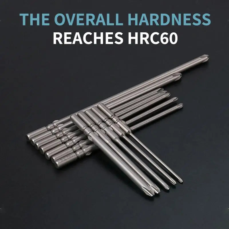 3-Pack S2 Steel 60mm Electric Screwdriver Bits | High Strength Screwdriver Bits Richie's
