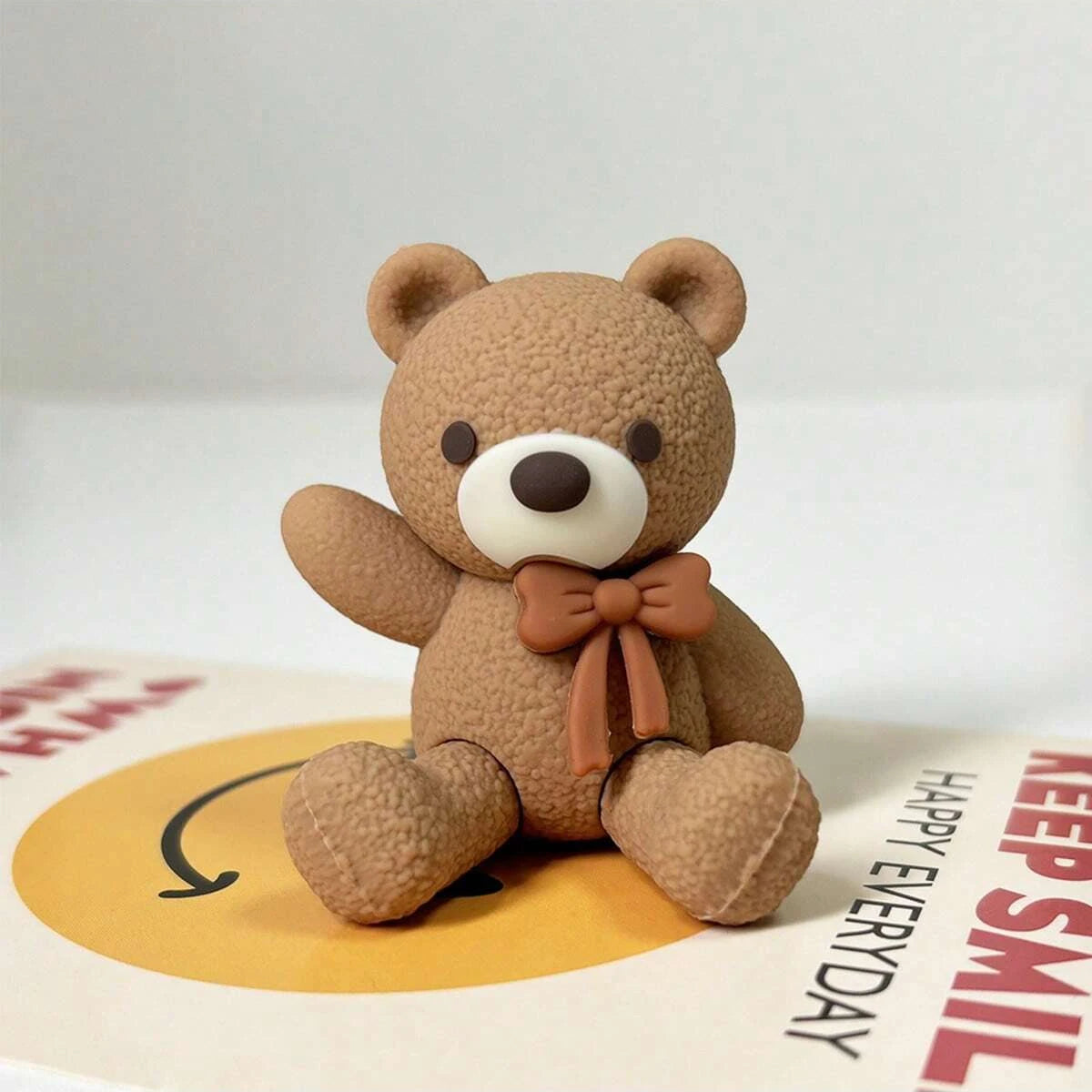 Teddy Bear Cake Toppers – Bow Tie Bear Party Figurines Cake Topper Figurine Richie's shenxiongka