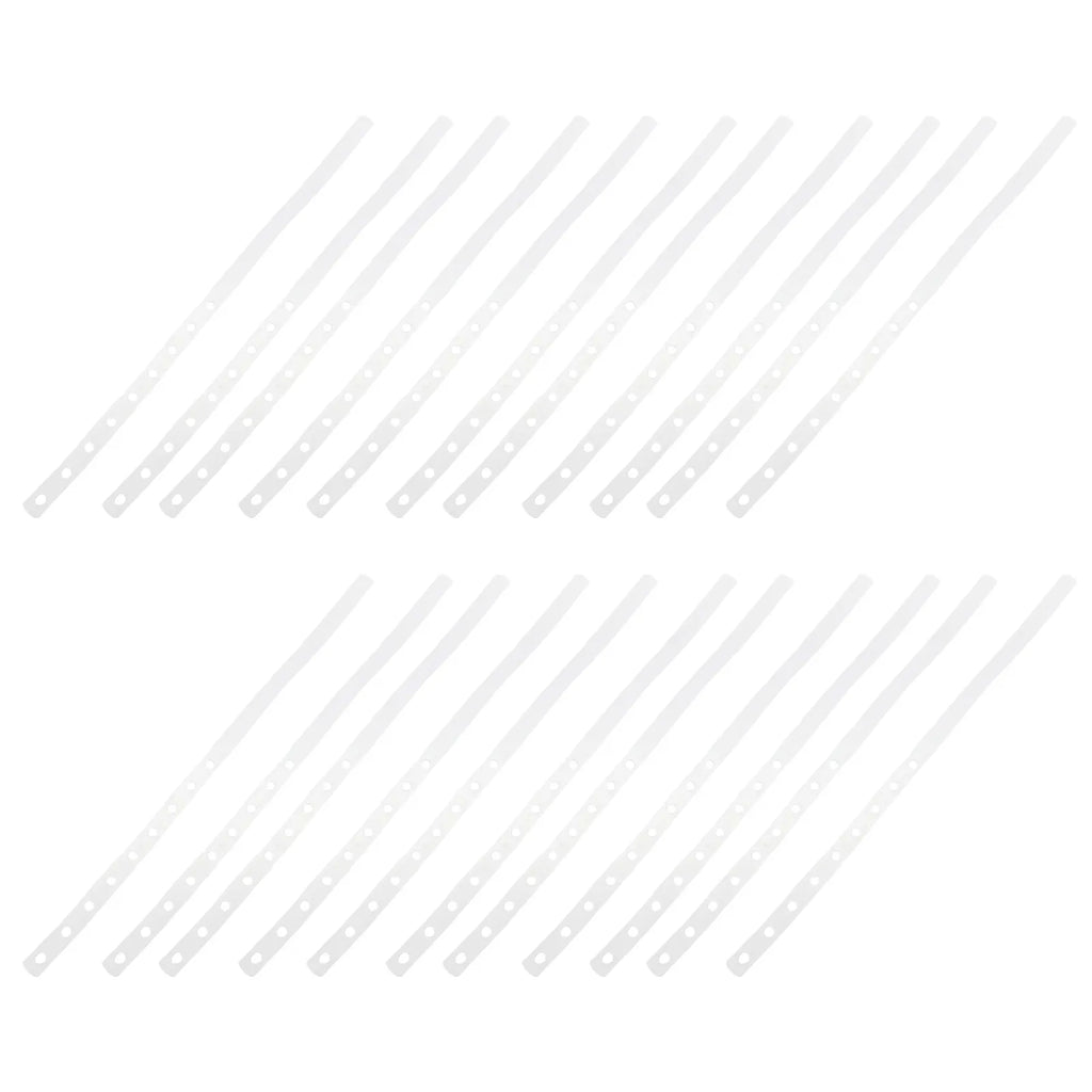 30Pcs Clear Plastic Clothes Hanger Connection Strips Hanger Connector Strips Richie's