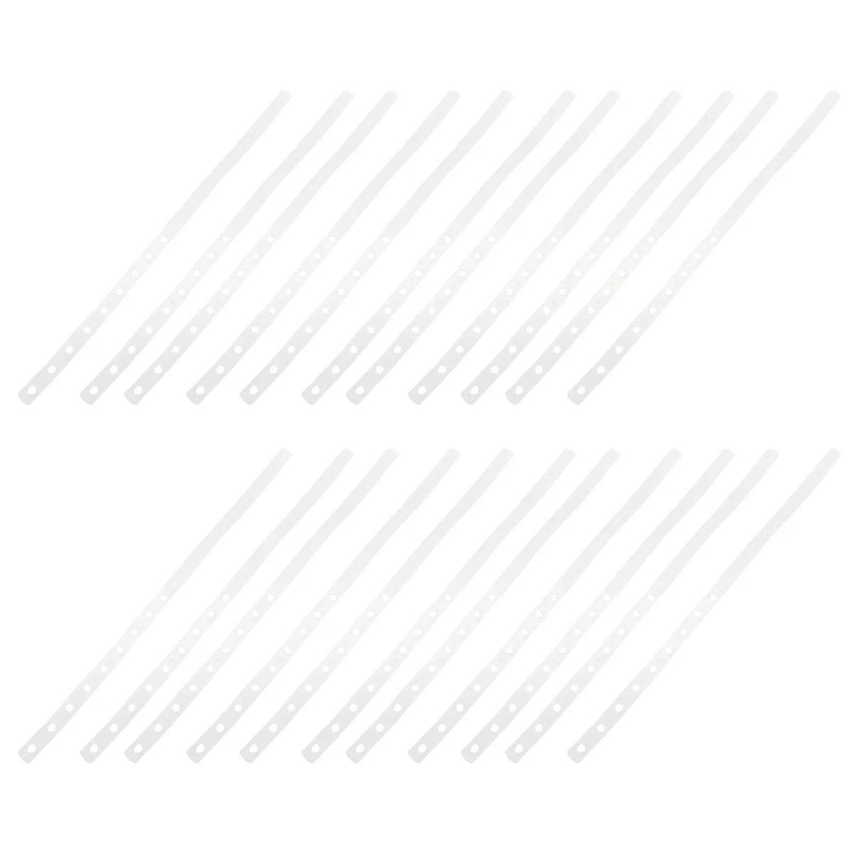 30Pcs Clear Plastic Clothes Hanger Connection Strips Hanger Connector Strips Richie's