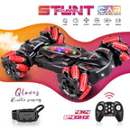 2.4G 4WD Spray Stunt RC Car – LED Lights & Gesture Sensor RC Stunt Car Richie's Red