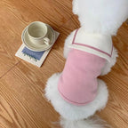Soft Cotton Dog Sailor Vest | Breathable Puppy Outfit XS–XL Dog Vest Outfit Richie's Pink-XL