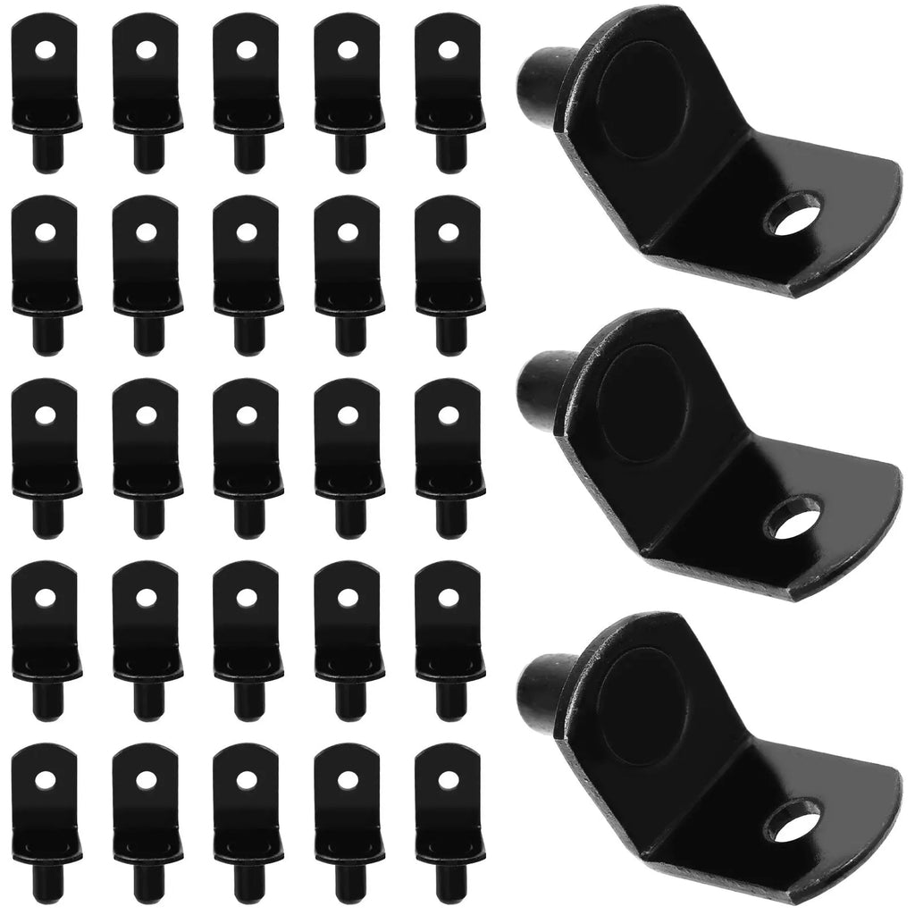 40Pcs L-Shape Shelf Support Clips Cold Rolled Steel Cabinet Pins Shelf Support Clips Richie's