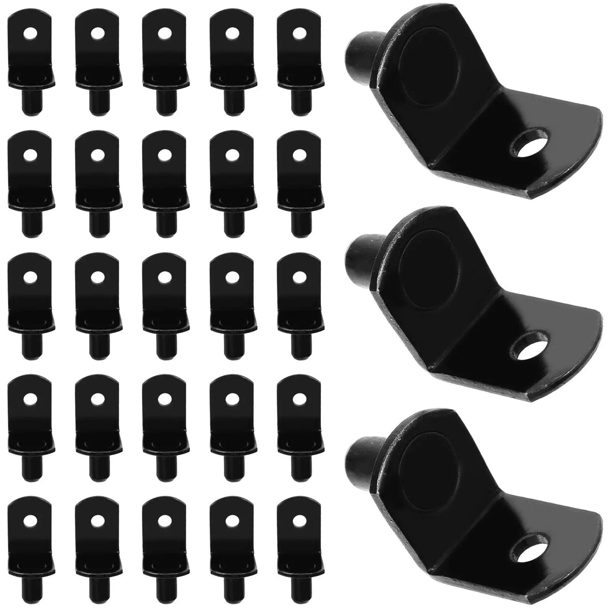 40Pcs L-Shape Shelf Support Clips Cold Rolled Steel Cabinet Pins Shelf Support Clips Richie's