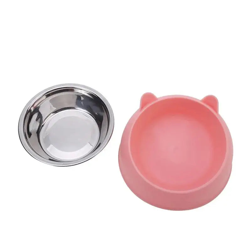 Stainless Steel Cat Bowl 15° Tilted Non-Slip Pet Food Dish Pet Feeding Bowl Richie's