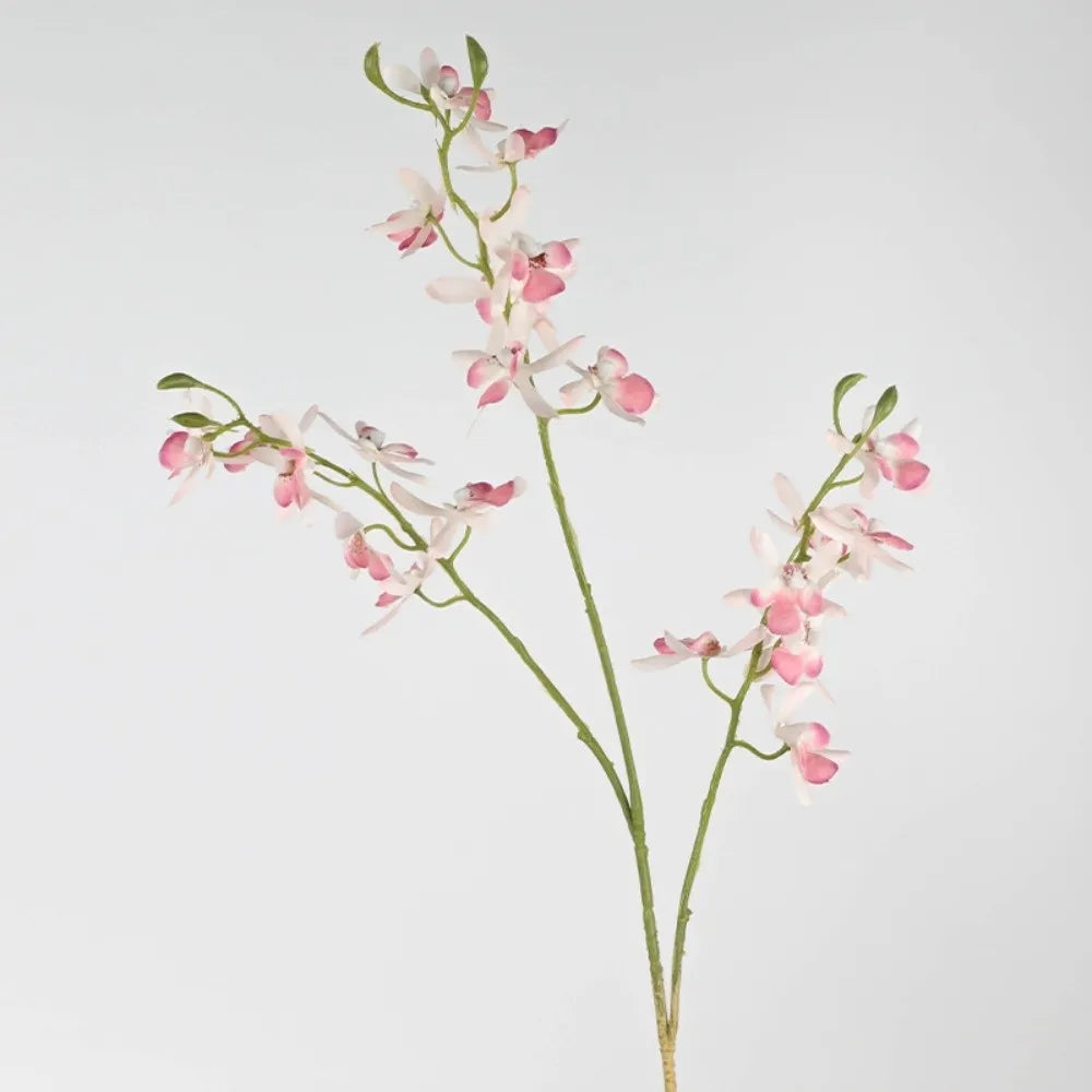 73cm Faux Butterfly Orchid Artificial Flower 3 Fork Stem Artificial Flower Stem Richie's Pink