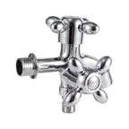 1/2" Dual Control 2-Outlet Wall Faucet – Garden & Bathroom Dual Outlet Faucet Richie's