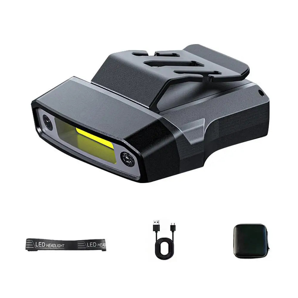 Motion Sensor COB Hat Light – USB Rechargeable Clip-On Headlamp Clip-On Headlamp Richie's 1 Set