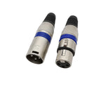 3-Pin XLR Male Female Connectors – Microphone Cable Plug Socket XLR Audio Connector Richie's