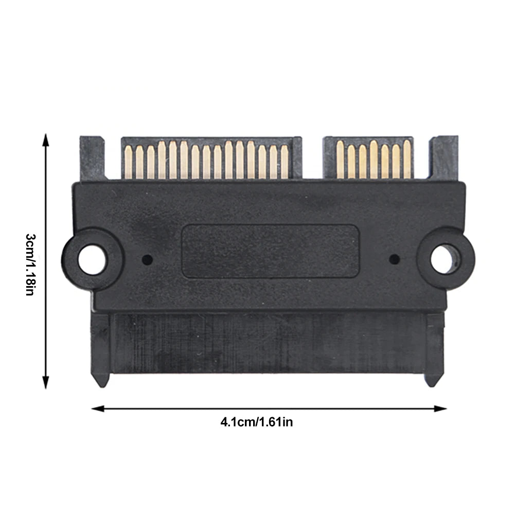 SATA 22-Pin Male to Female Power Data Adapter Converter SATA Cable Adapter Richie's