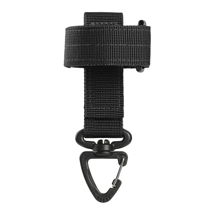 Tactical Glove Hanging Buckle Hook – Outdoor Camping Clip Tactical Gear Clip Richie's black 2 pcs One Size