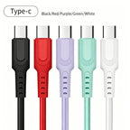 5A USB-A to USB-C Fast Charging Cable 1.5m – 4 Colors USB Charging Cable Richie's White