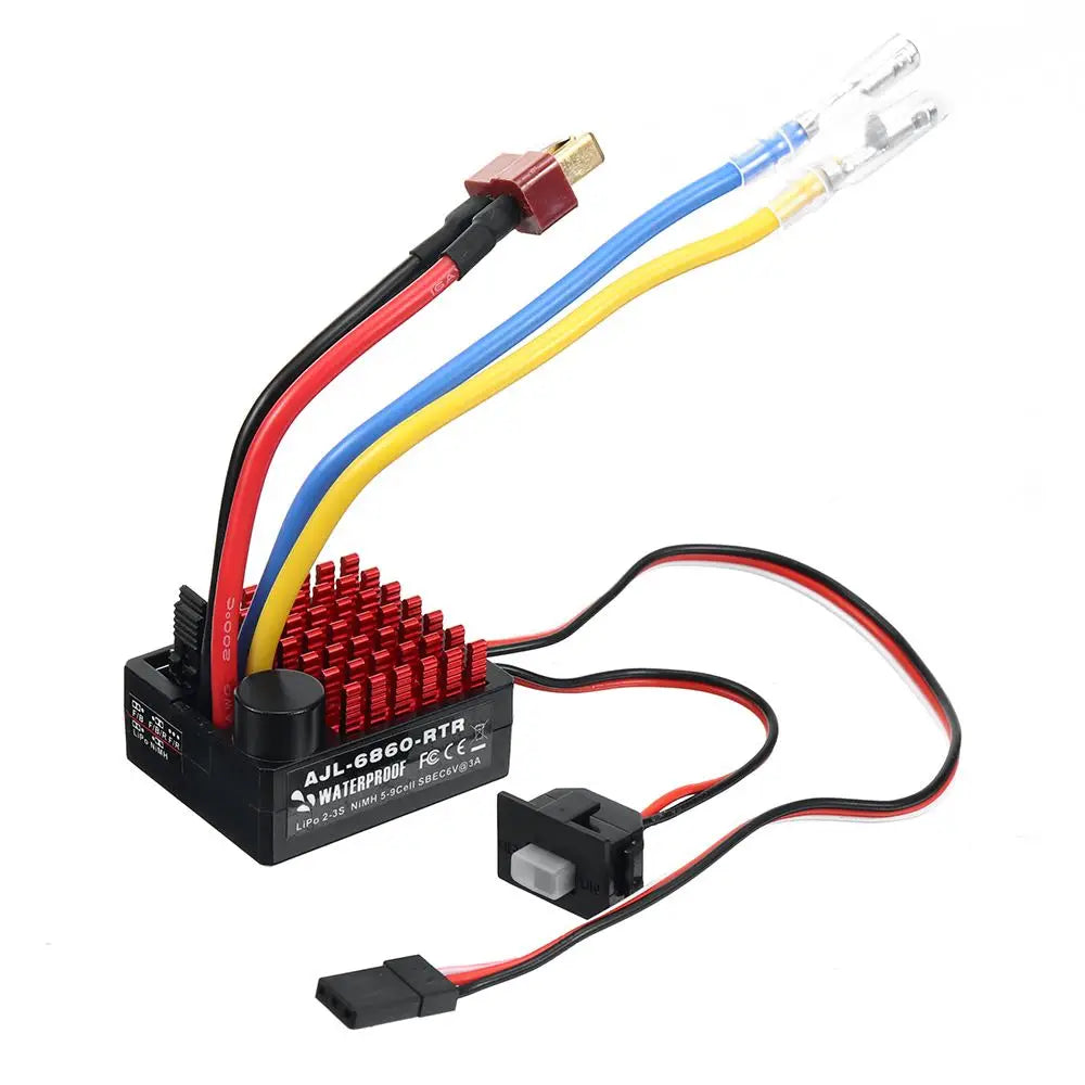 FLYUEACE 60A Waterproof Brushed ESC Speed Controller RC Cars RC Speed Controller Richie's 60A