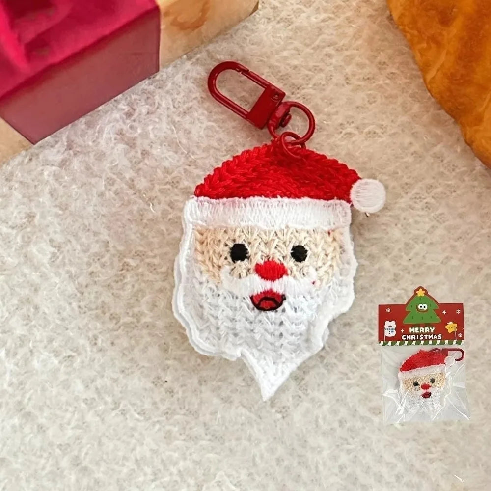 Handmade Christmas Woven Pendant Keychain – Santa & Tree Gift Christmas Keychain Pendant Richie's 2