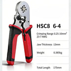 Terminal Block Crimping Tool – Self-Adjusting, 0.25–10mm² Crimping Tool Richie's 6-4A