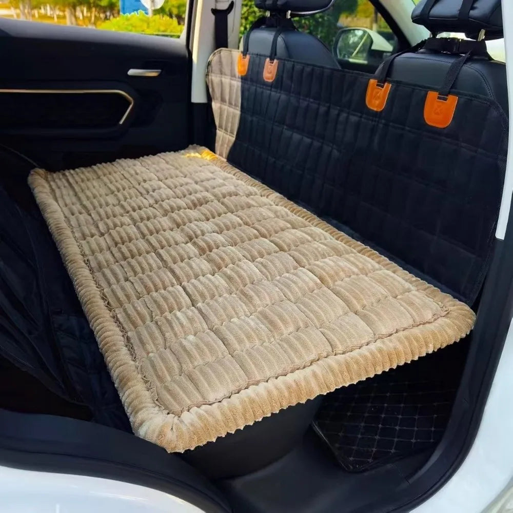 Washable Flannel Dog Car Seat Cover & Backseat Pet Bed Mat Dog Car Seat Cover Richie's