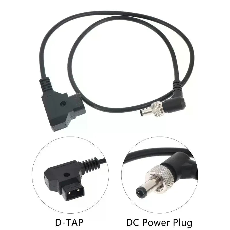 D-Tap to Locking DC Power Cable 90° Right Angle Connector DC Power Cable Richie's