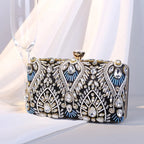 Women's Crystal Evening Clutch Bag – Luxury Bridal Purse Evening Clutch Bag Richie's black