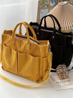 Warm Corduroy Tote Bag – Spacious Shoulder & Crossbody Bag Corduroy Tote Bag Richie's