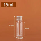 Clear Plastic Bottles with Aluminum Cap – 5ml to 500ml Cosmetic Storage Bottles Richie's A3