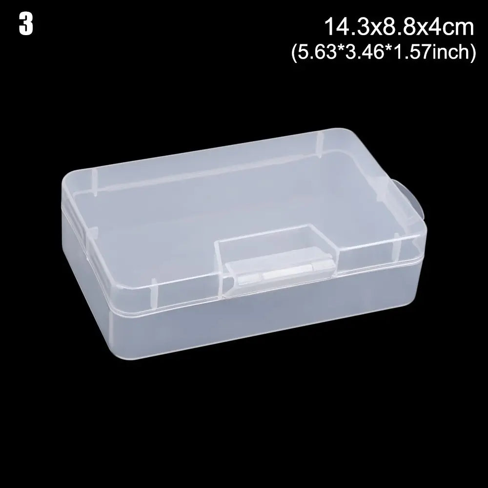 Clear Plastic Storage Boxes – 4 Sizes, Jewelry, Beads & Crafts Storage Box Richie's 14.3x8.8x4cm