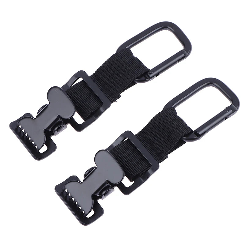 Golf Glove Holder Clip – Belt & Bag Attachment (2 Pack) Golf Accessory Clip Richie's Black