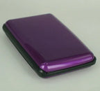 Aluminum RFID Blocking Card Holder Slim Hard Case Wallet RFID Card Holder Richie's PURPLE
