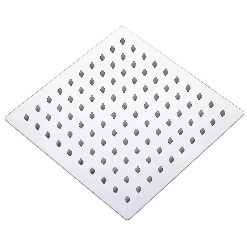8-Inch Square Stainless Steel Rainfall Shower Head | Ultra-Thin Rainfall Shower Head Richie's