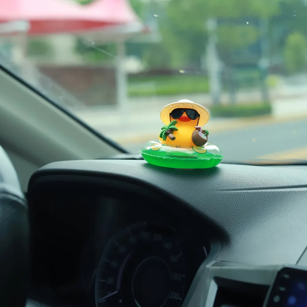 Rubber Squeeze Duck Car Dashboard Ornament – Yellow Duck Décor Car Dashboard Ornament Richie's