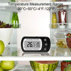 LCD Waterproof Fridge & Freezer Thermometer – Magnetic Back Fridge Thermometer Richie's