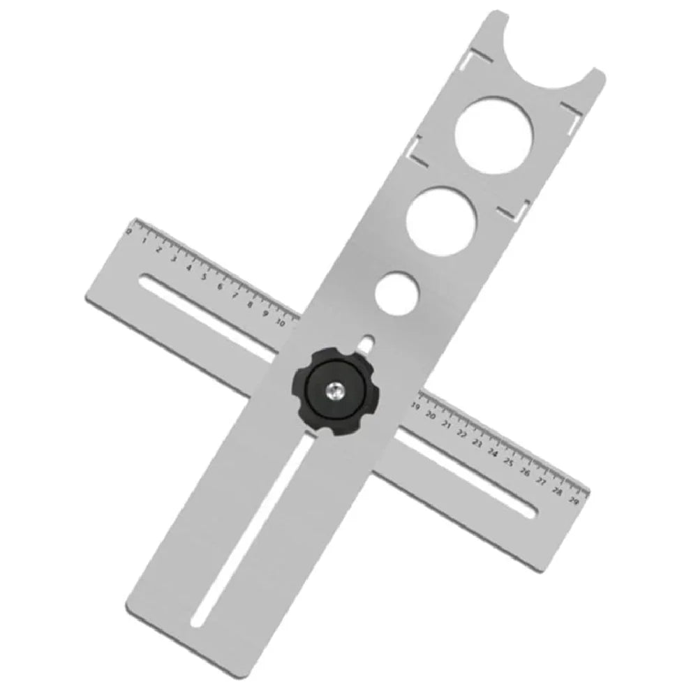 Adjustable Ceramic Tile Hole Locator – Universal Drilling Guide Tile Drilling Locator Richie's Silver