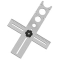 Adjustable Ceramic Tile Hole Locator – Universal Drilling Guide Tile Drilling Locator Richie's Silver