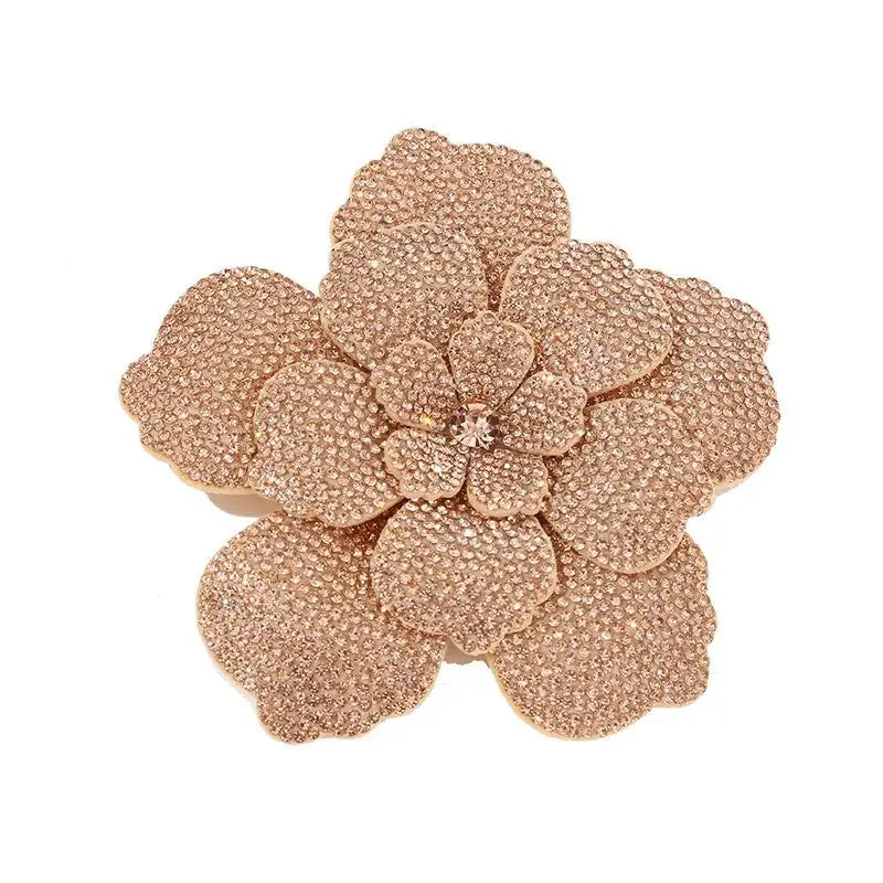 3D Camellia Rhinestone Flower Patch – DIY Sewing Embellishment Rhinestone Flower Patch Richie's A8