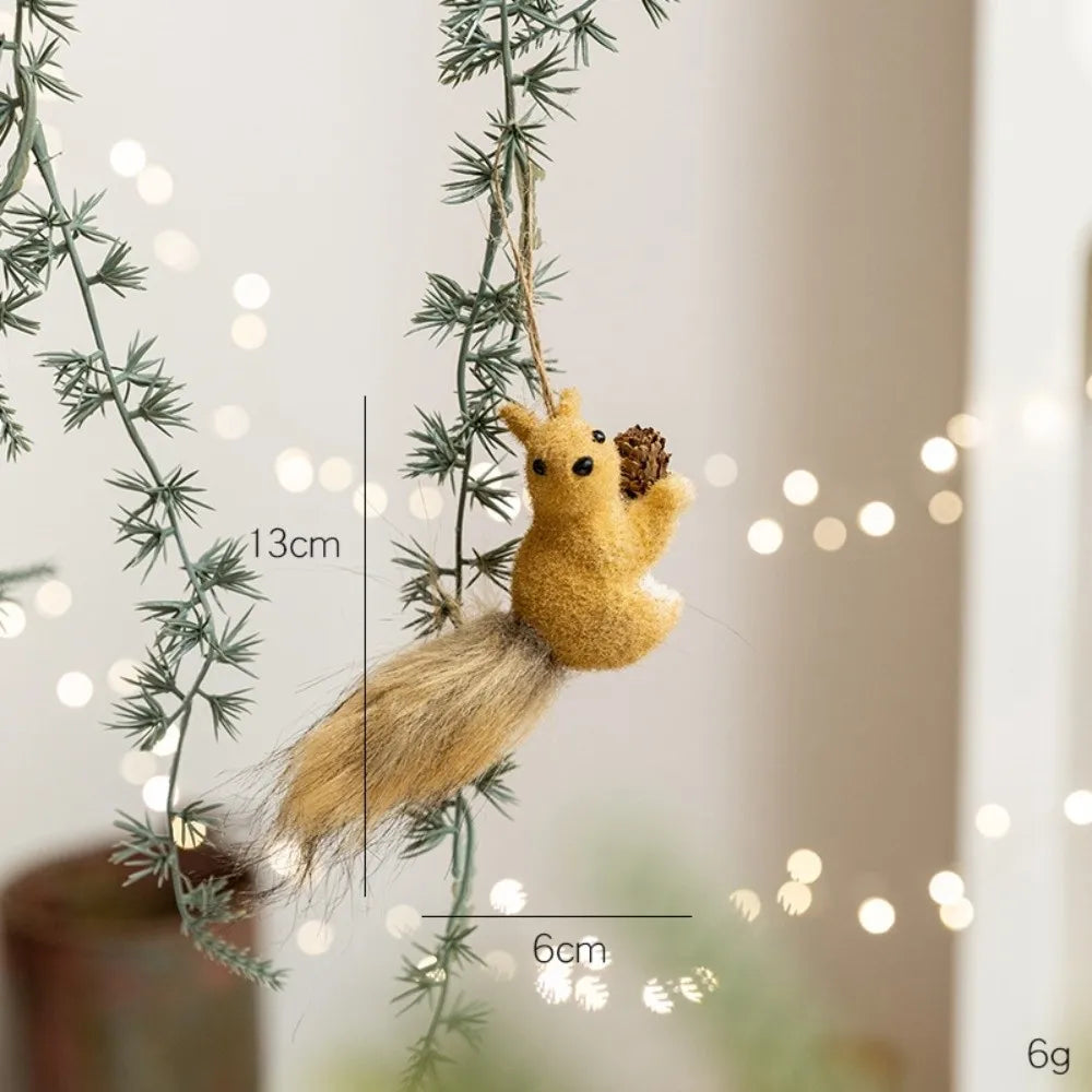 Foam Christmas Squirrel Ornament – Holiday Tree Pendant Decor Christmas Ornament Richie's 6