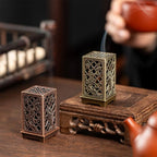 Alloy Incense Burner Carved Hollow Sandalwood Plate Holder Incense Burner Richie's