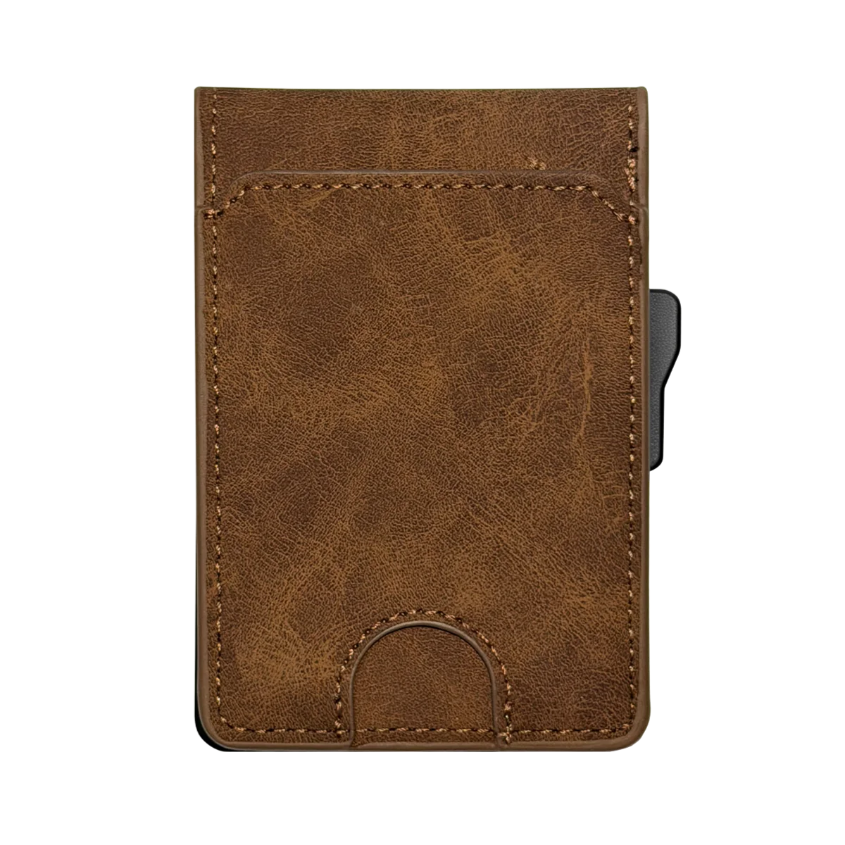 Zeeker Leather RFID Pop-Up Smart Wallet – Slim Card Holder RFID Smart Wallet Richie's Brown