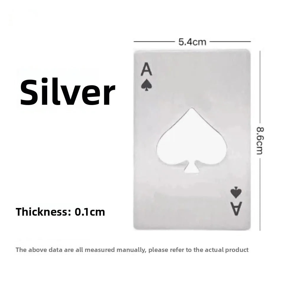Stainless Steel Poker Bottle Opener Set of 5 – Pocket Size Bottle Opener Set Richie's Silver