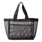 Large Mesh Shoulder Bag – Travel, Beach & Makeup Tote Mesh Shoulder Tote Richie's