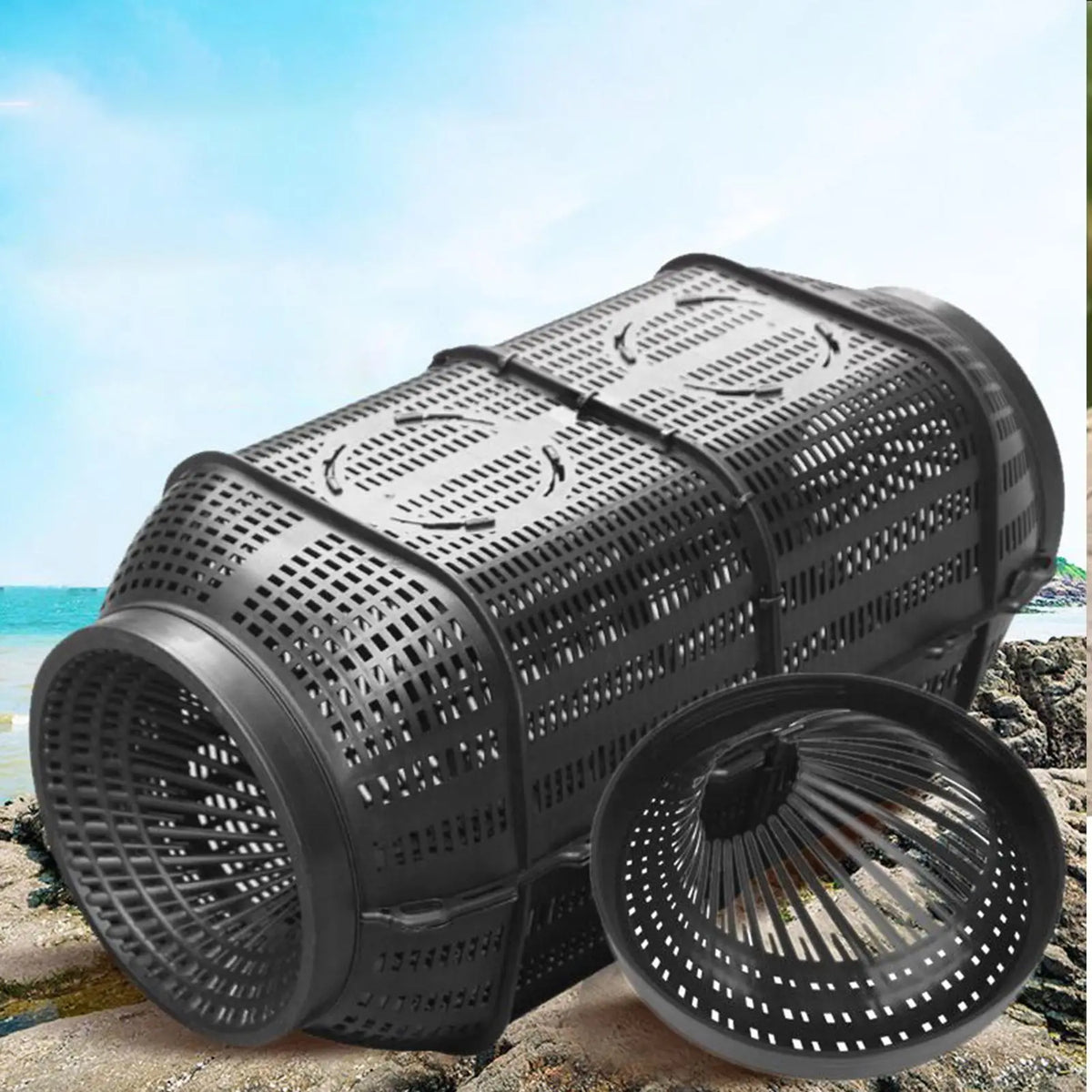 Portable Fish Trap Cage – Crayfish, Crab, Eel & Shrimp Fish Trap Cage Richie's