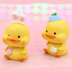 Resin Mini Duck Figurines – Cute Cartoon Duck DIY Decor Mini Duck Figurine Richie's