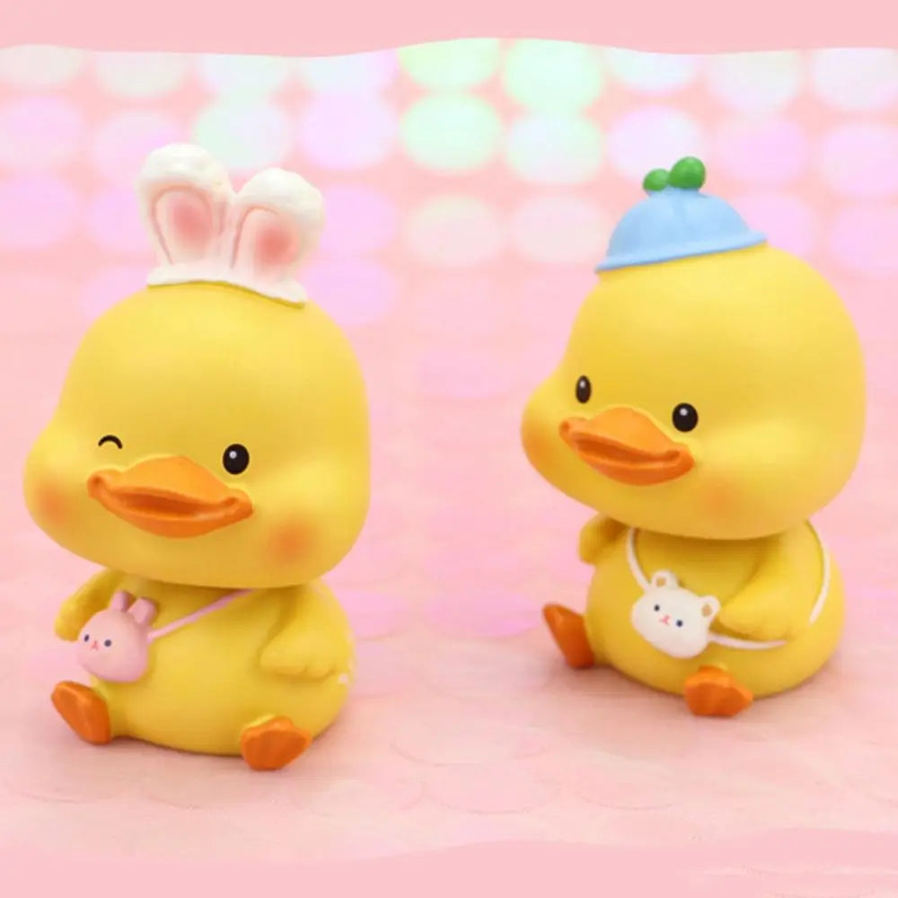 Resin Mini Duck Figurines – Cute Cartoon Duck DIY Decor Mini Duck Figurine Richie's