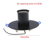 E27 Ceramic Lamp Holder Heat-Resistant Metal Spring Bracket Lamp Socket Holder Richie's BK2 No plug