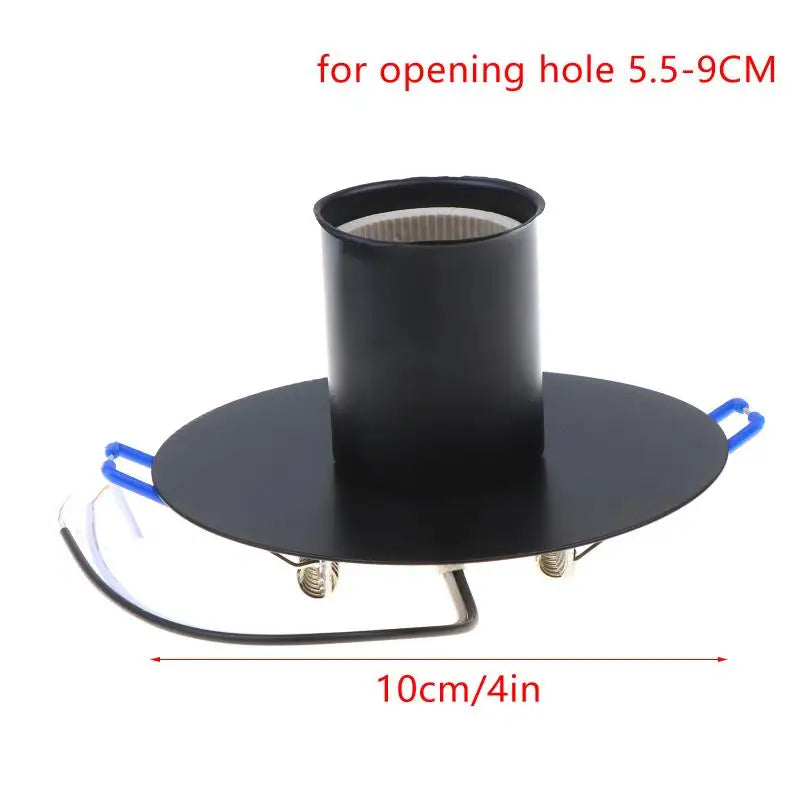 E27 Ceramic Lamp Holder Heat-Resistant Metal Spring Bracket Lamp Socket Holder Richie's BK2 No plug