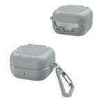 Shockproof Silicone Case Samsung Galaxy Buds 4 Pro + Keychain Earbuds Protective Case Richie's Gray