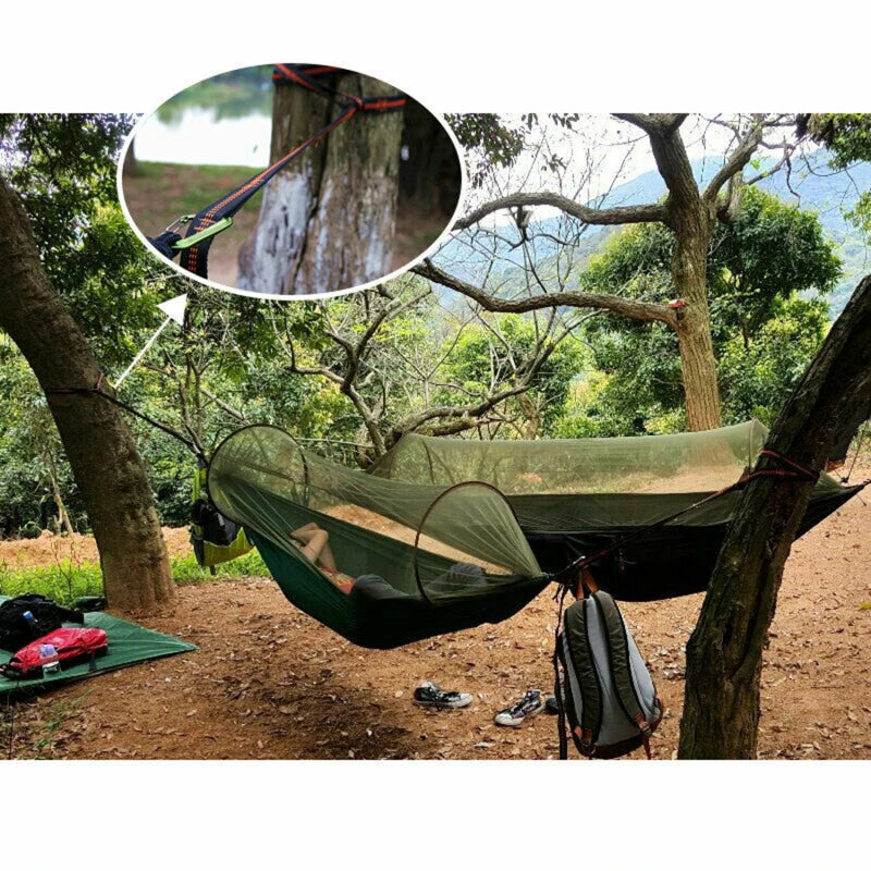 2PCS Hammock Tree Straps 600 lbs – Polyester 5-Ring Straps Hammock Straps Richie's