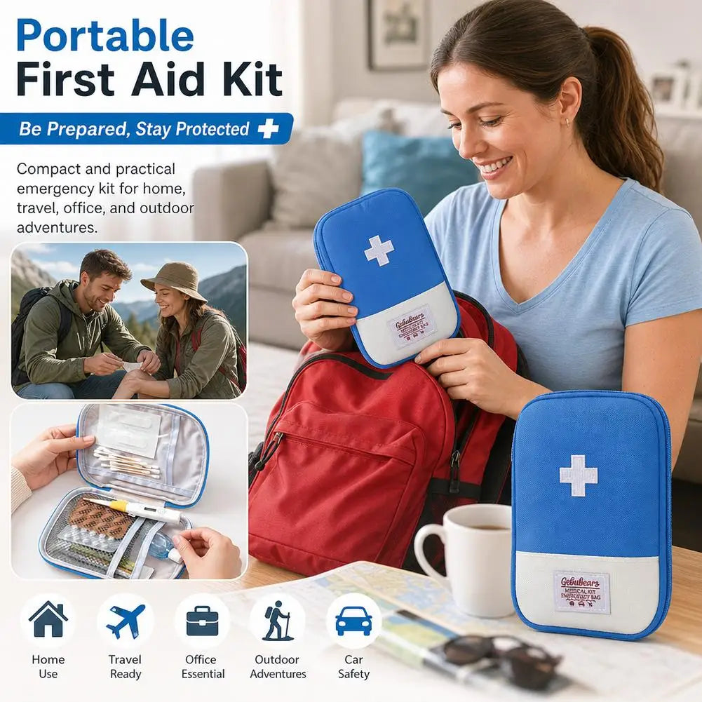 Portable Travel Medicine Bag Mini First Aid Kit Pill Organizer First Aid Kit Bag Richie's