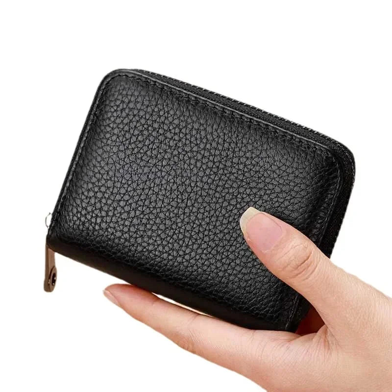 Vintage Multi-Slot Card Holder Zipper Wallet – Unisex Slim Card Holder Wallet Richie's