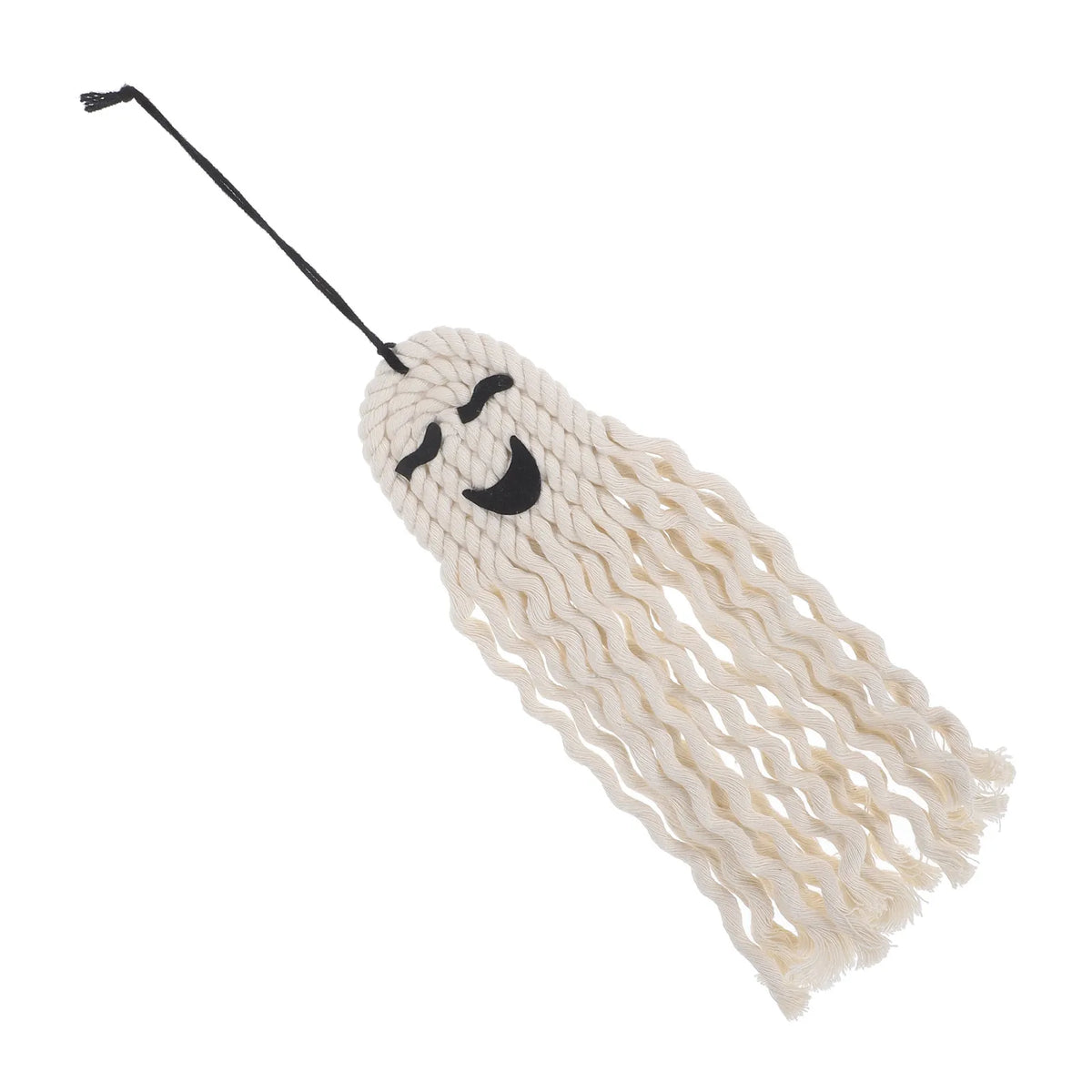 Handwoven Halloween Ghost Hanging Decor – Reusable Cotton Pendant Halloween Wall Decoration Richie's