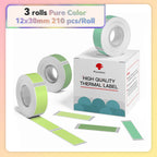 Phomemo Q30 White Waterproof Thermal Labels – 3 Rolls Thermal Label Rolls Richie's 12x30mm Color P13 China Mainland